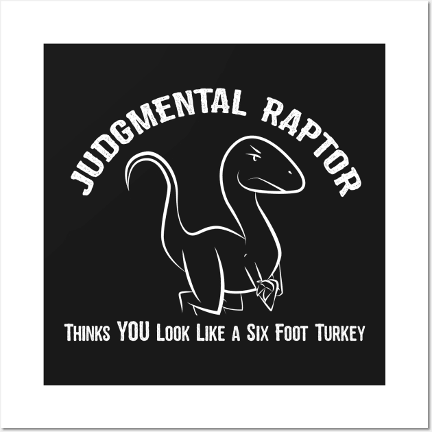 Judgmental Raptor - 6 Foot Turkey Wall Art by Ryan Bangerter Art